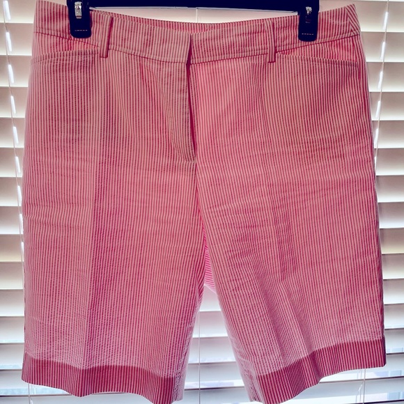 Talbot’s pink and white seersucker shorts, - Picture 1 of 3